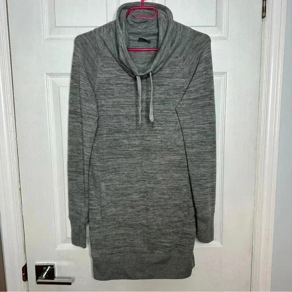 Joe Fresh Sweater Cowl Neck Long Grey Size Extra Small